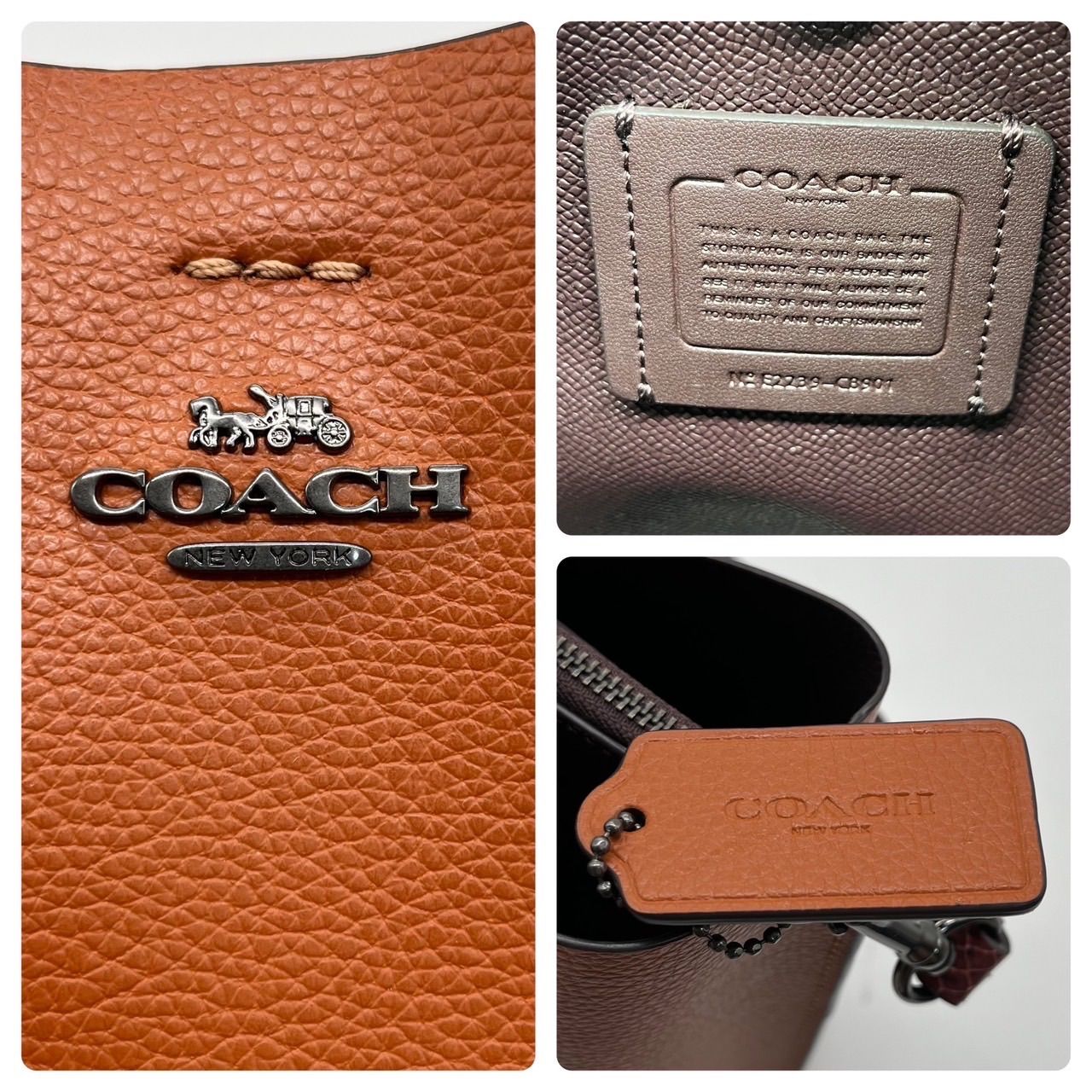 未使用級<!-利用不可文字-!>COACH ショルダーバッグ 2way バケット 