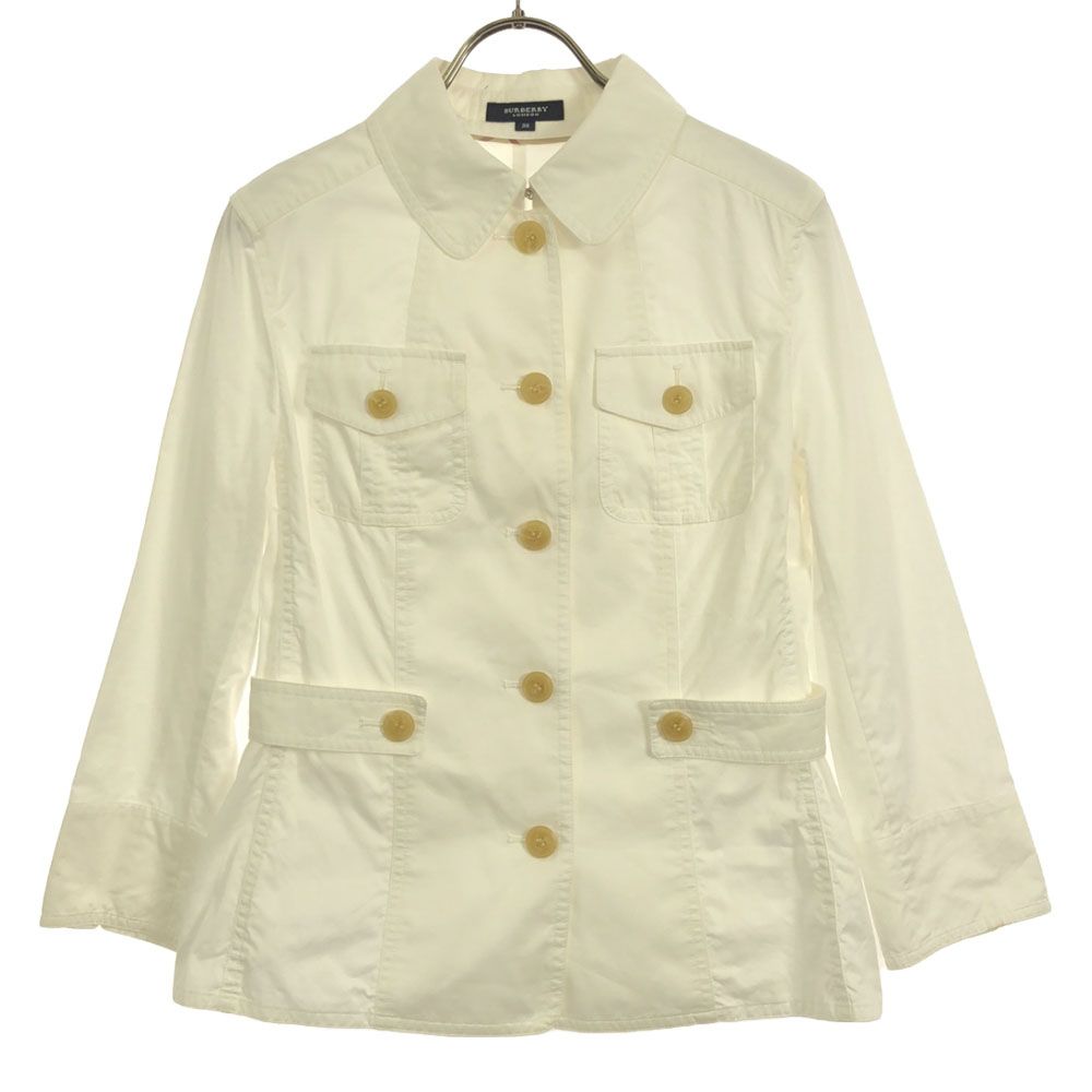バーバリーロンドン 三陽商会 コットン ジャケット 38 ホワイト