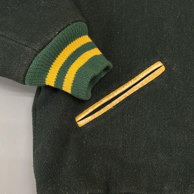 BUTWIN セーラースタジャン 黒×黄 ヴィンテージ 80s 1980年代 BUTWIN