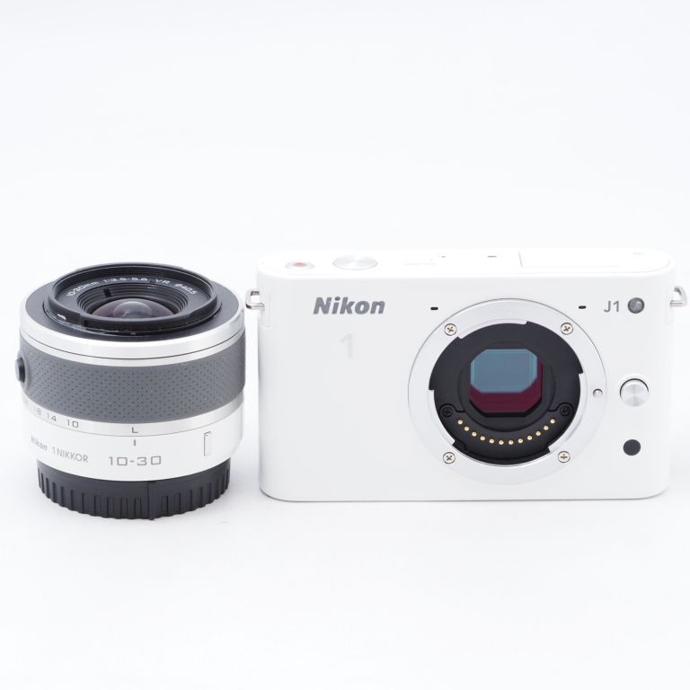 Nikon ニコン ミラーレス一眼カメラ Nikon J1 標準ズームレンズキット ホワイトN1 J1HLK WH 