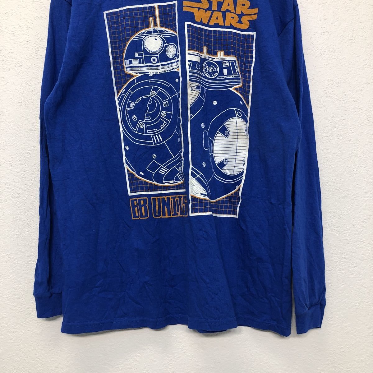 STAR WARS 長袖 プリント Tシャツ XL ブルー スターウォーズ ロンT