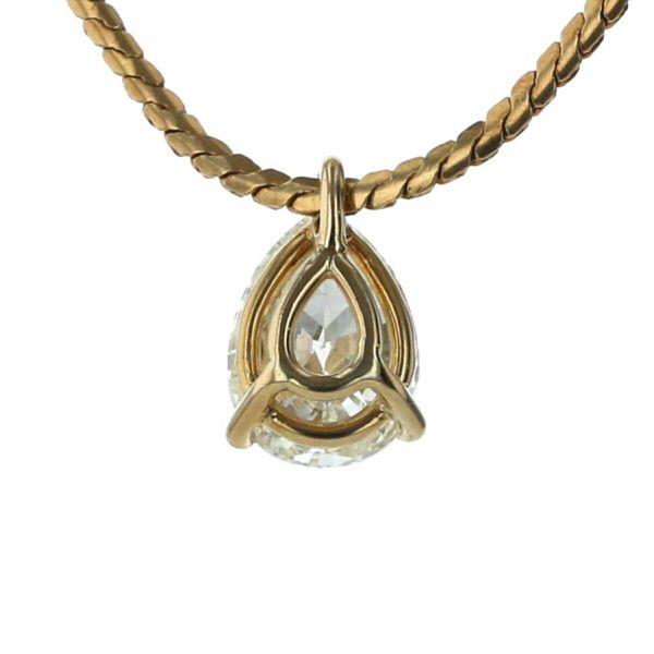 K18YG イエローゴールド ネックレス ダイヤモンド 1.118ct ペア 