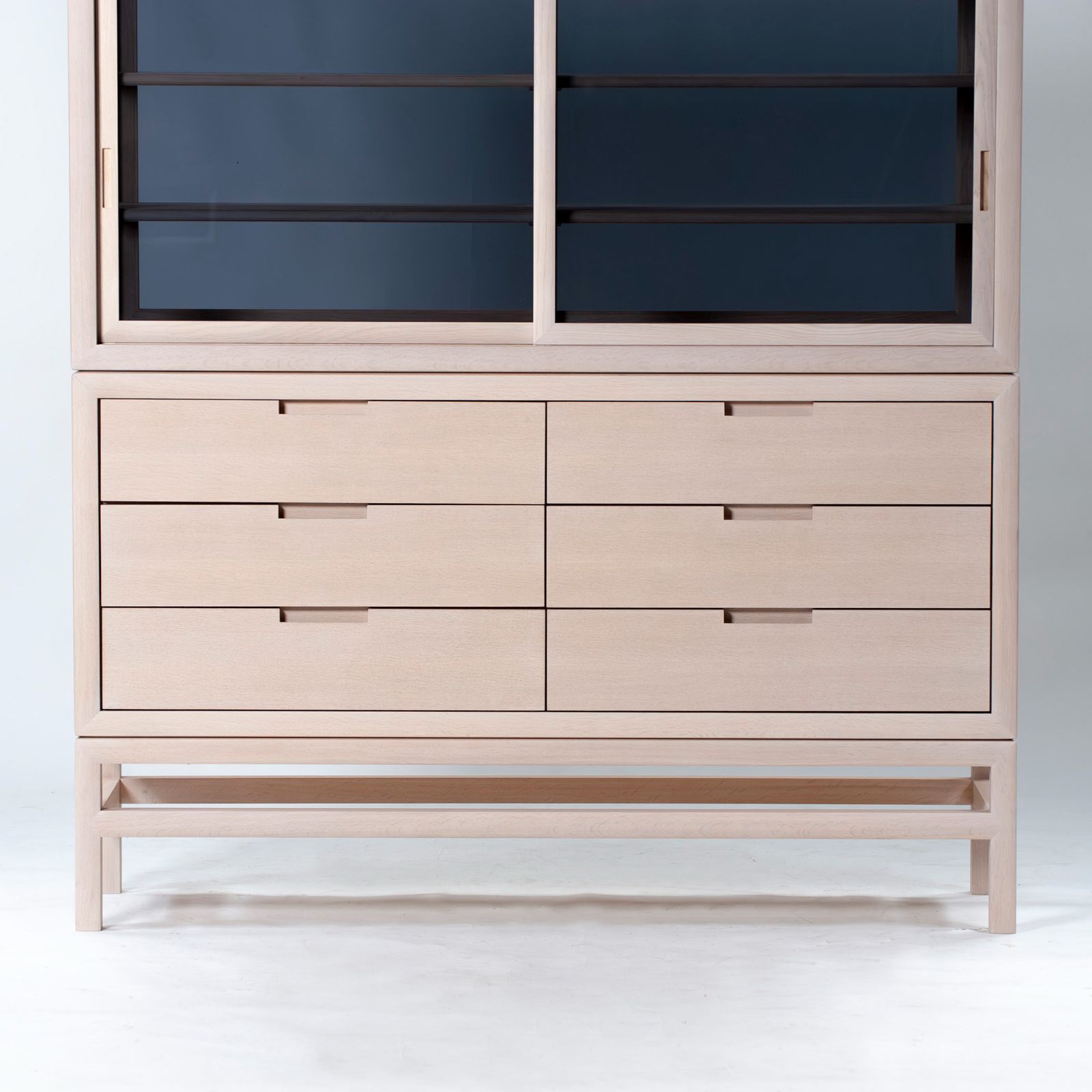 キャビネット タイムアンドスタイル Time&Style edition Silent Drawer Cabinet w160 オーク材 スノーホワイト 日本製 リビング収納 キッチン収納 収納家具 ナチュラルモダン 北欧モダン 定価170万◆配送エリア限定◆