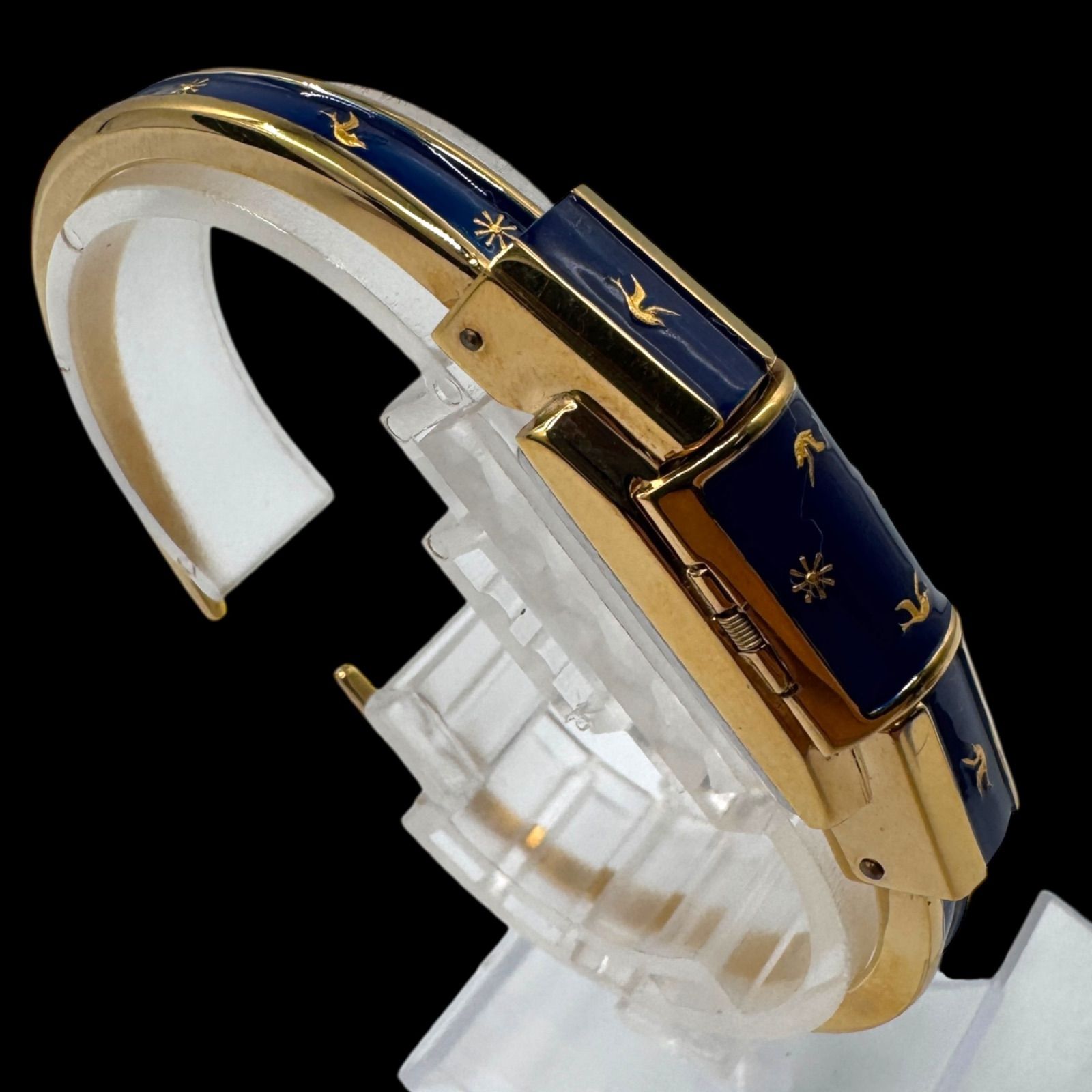 稼働 美品 Chandler チャンドラー 手巻き ブレスウォッチ バングル 