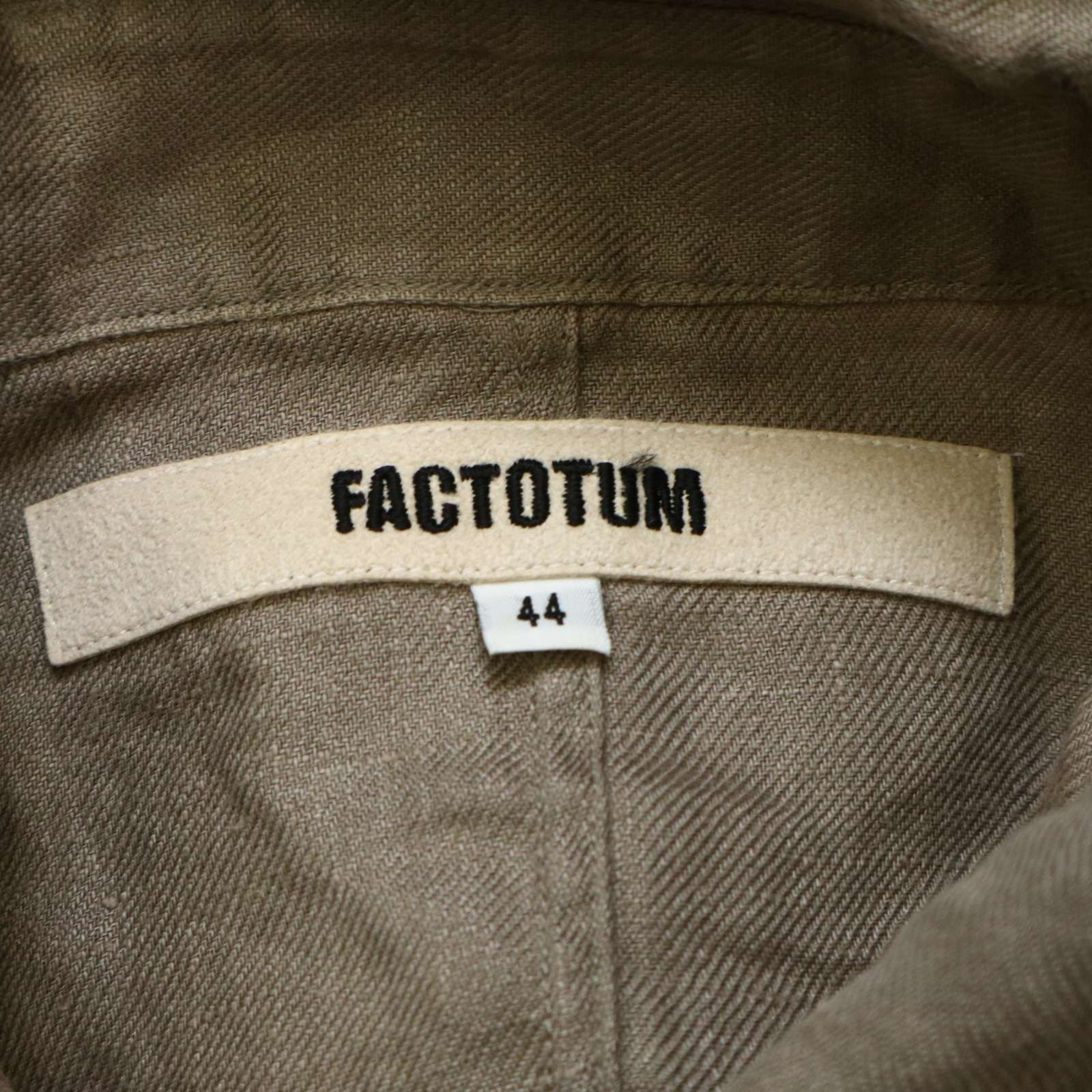 ファクトタム　FACTOTUM　七分袖　シャツ FACTOTUM ファクトタム 七分袖シャツ - メルカリ