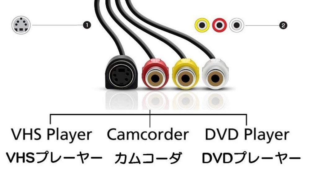 【特価セール】パソコン取り込み ダビング DVD 8mm ビデオ/VHS ブラック USBキャプチャー 簡単保存 ビデオキャプチャー ビデオキャプチャー 思い出の古いビデオをデジタル化に MIFO