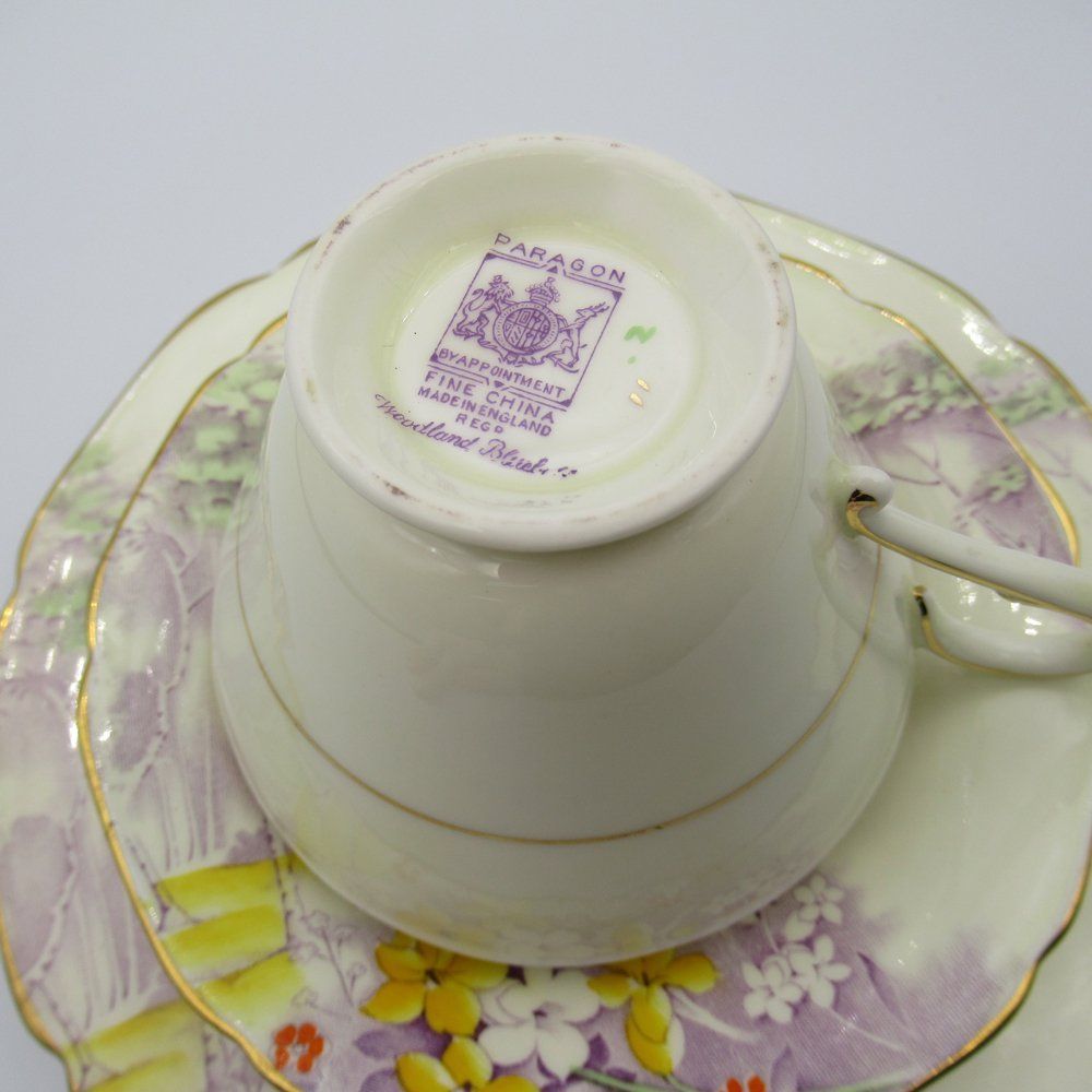 アンティーク 食器 トリオ ティーカップ＆ソーサー Paragon パラゴン