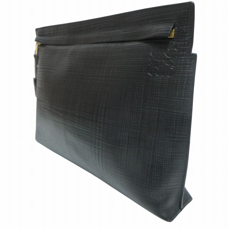 25日で掲載終了新品　LOEWE レザークラッチバック アナグラム クラッチバッグ レザー レッド（2021/11/30買取