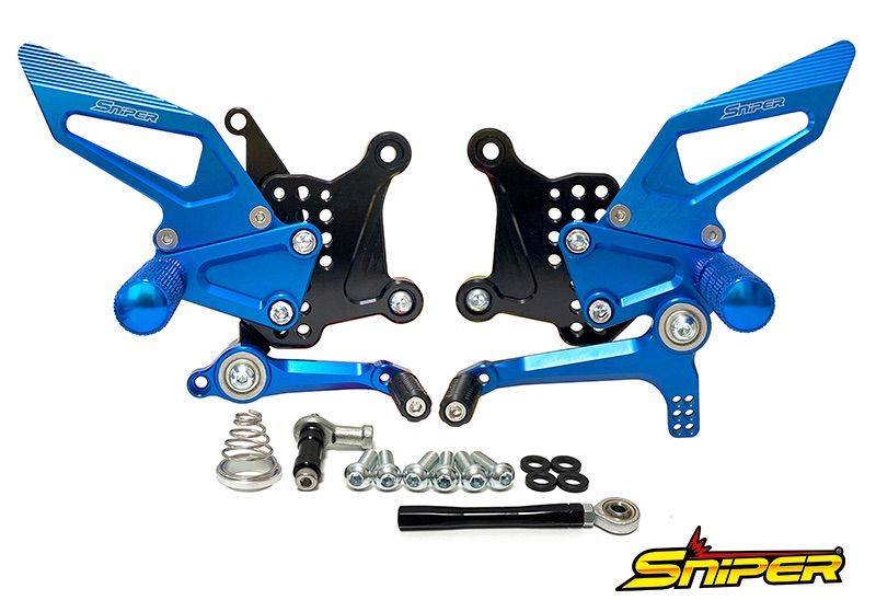 NINJA ZX-25R ZX-4R SE ストリート用 バックステップ 青 クイック