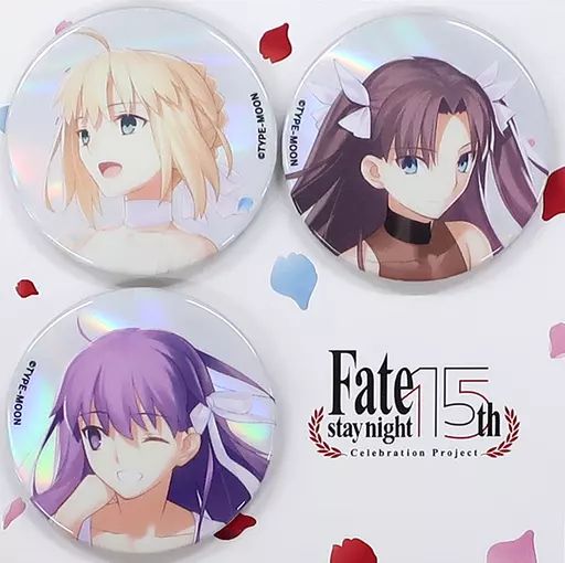 中古】バッジ・ピンズ 展覧会記念缶バッジセット(3個組) 「TYPE-MOON展