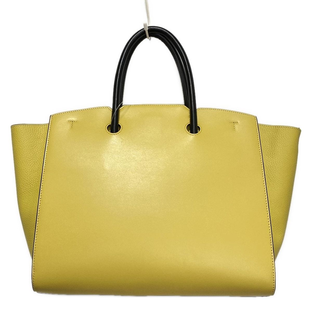 FURLA フルラ トートバッグ ジェネシ WB00849 イエロー×黒 レザー DECORATOM_COM_BR