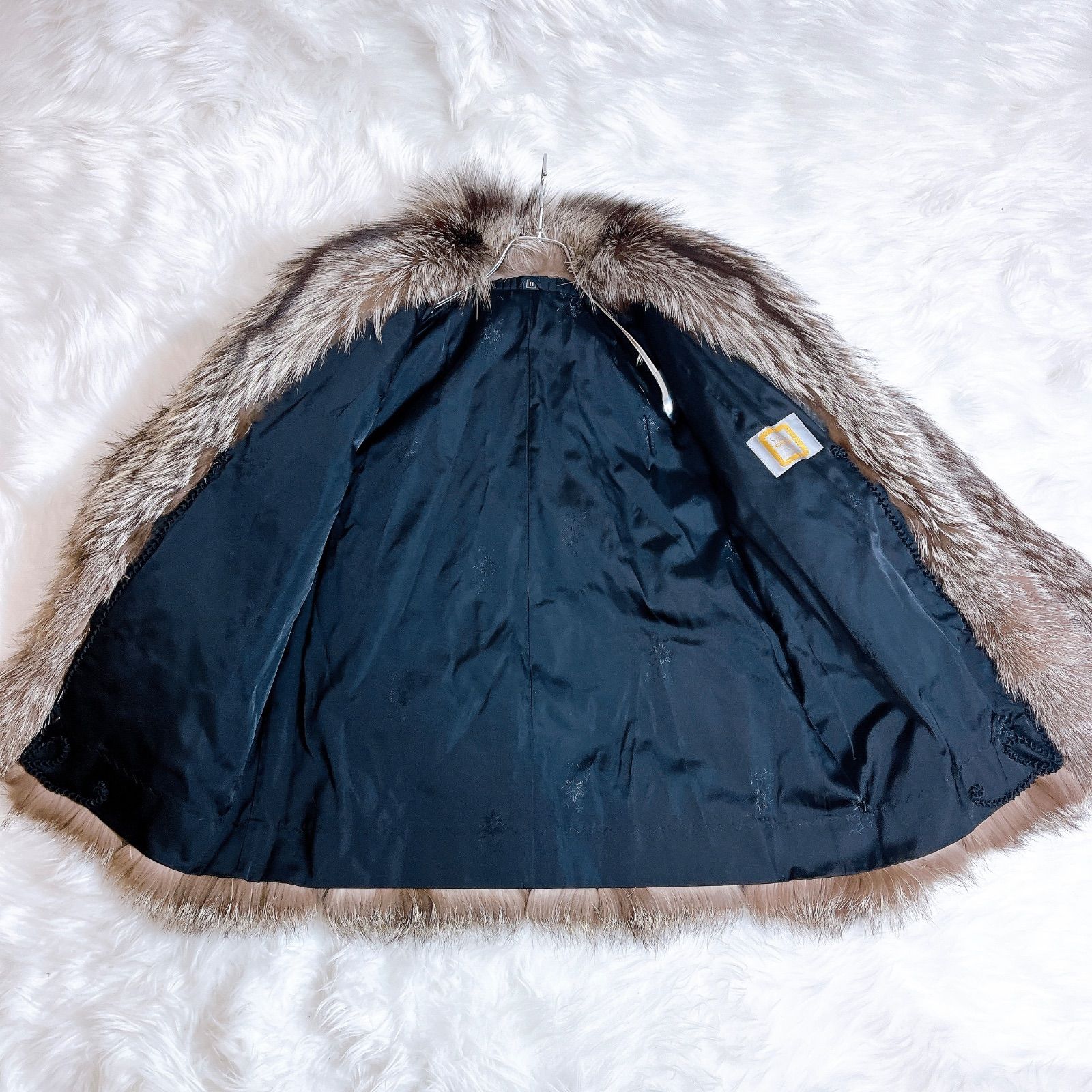 シルバーフォックスファーコート 金タグ