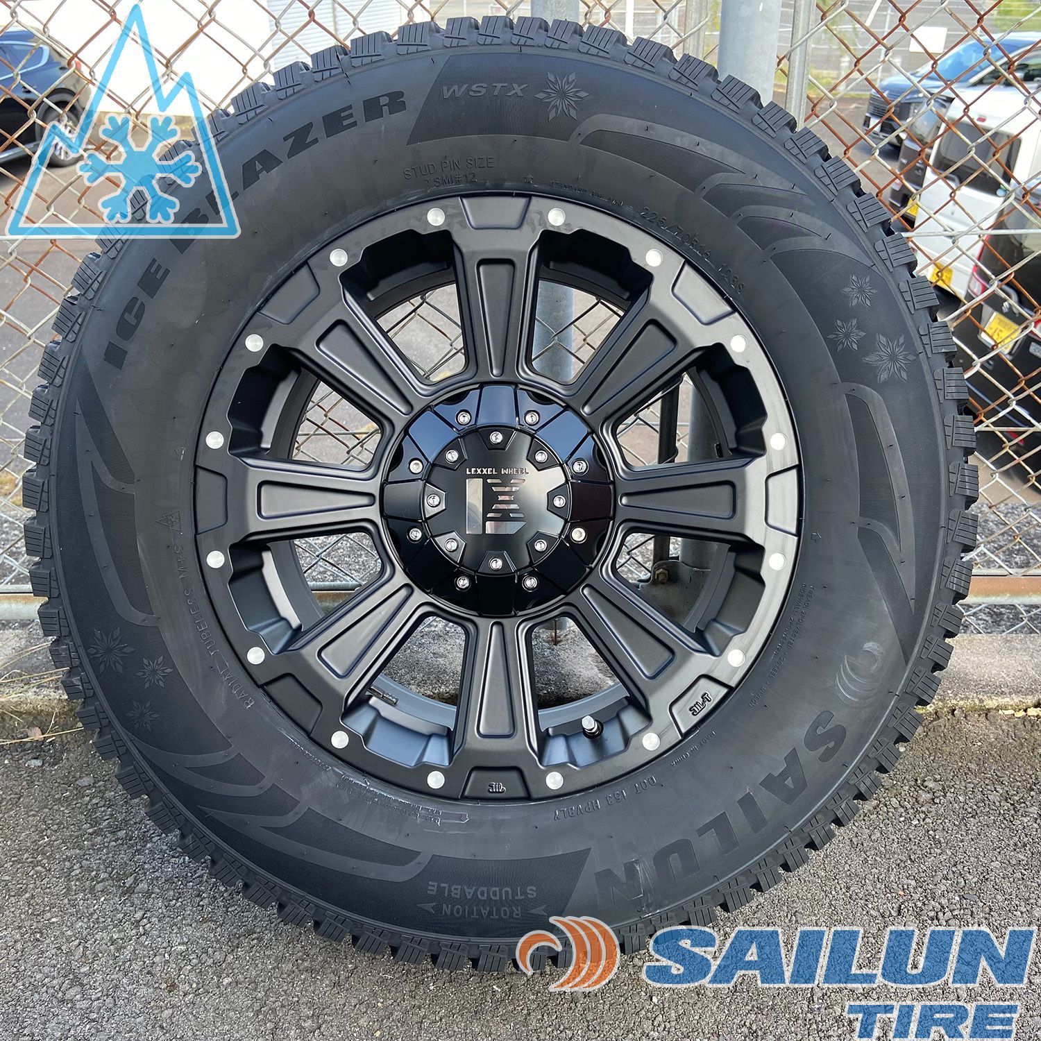 サイルン 10月発送 17インチ タイヤホイールセット 1台分 スタッドレス SAILUN WSTX 225/65R17 新品 デリカD5 RAV4 CX8 CX5