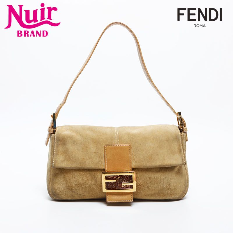 H532】FENDI/フェンディ バック スエード製 マンマバケット 