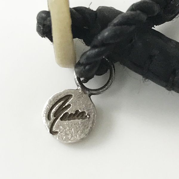 MARIA RUDMAN マリアルドマン　レザー　シルバーコード　ブレスレット セール】 MARIA RUDMAN レザーシルバーコードブレスレット
