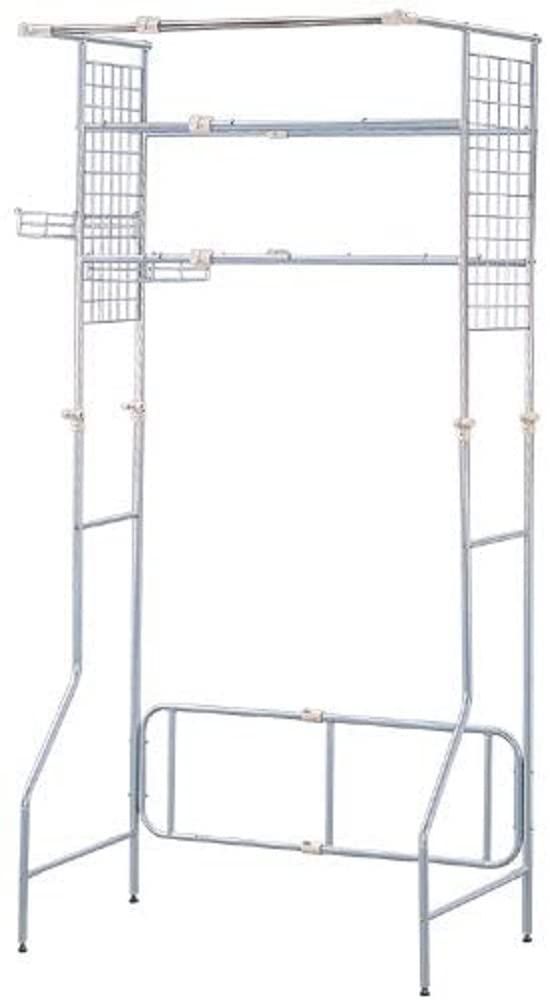 ランドリーラック ハンガーバー付 幅66.5~95cm×奥行54.5×高さ192㎝