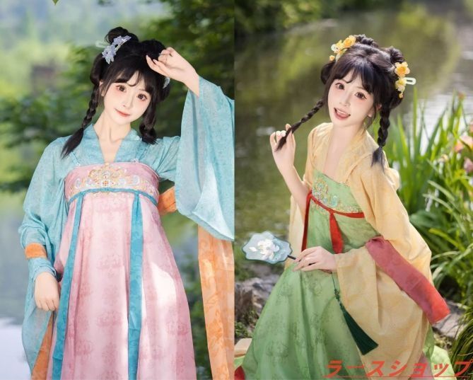 夏用 軽量漢服フルセット
