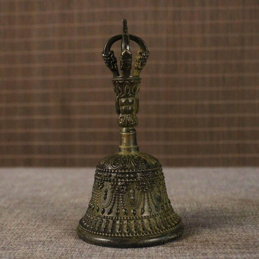 銅器 法器 仏字鈴 銅鈴 七仏手揺鈴 鎮宅辟邪