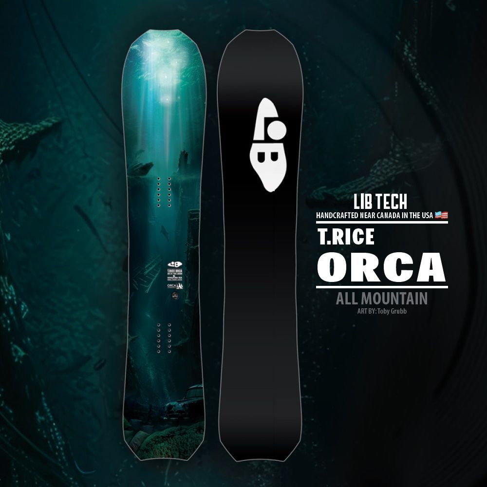 文化 26 LIBTECH T.RICE ORCA 162 保証付 スノーボード パウダー フリーラン フリーライド
