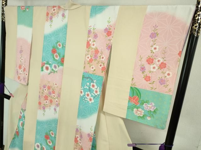 平和屋本店□極上 洗える最高級着物 ＜英＞はなぶさ謹製 小紋 花間道