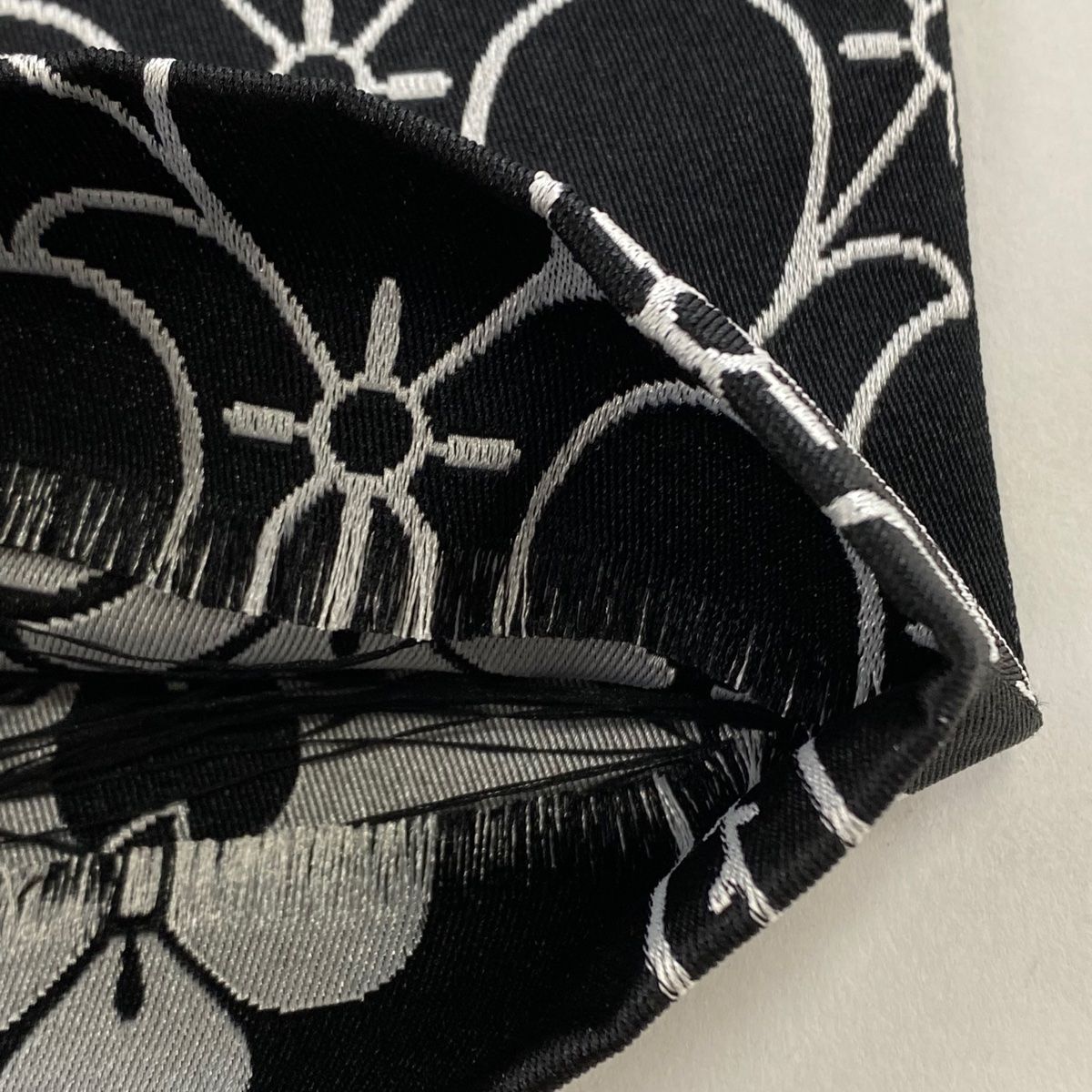 平和屋着物○撫松庵 両面 半幅帯 吉祥文 銀糸 CAAX1529hy 平和屋着物