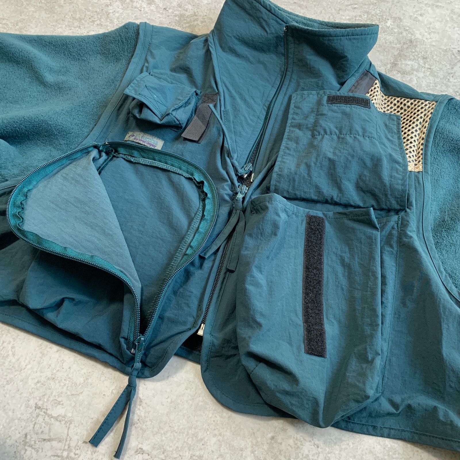 90s Columbia ”PFG” 2way Fishing Fleece Jacket コロンビア ”PFG