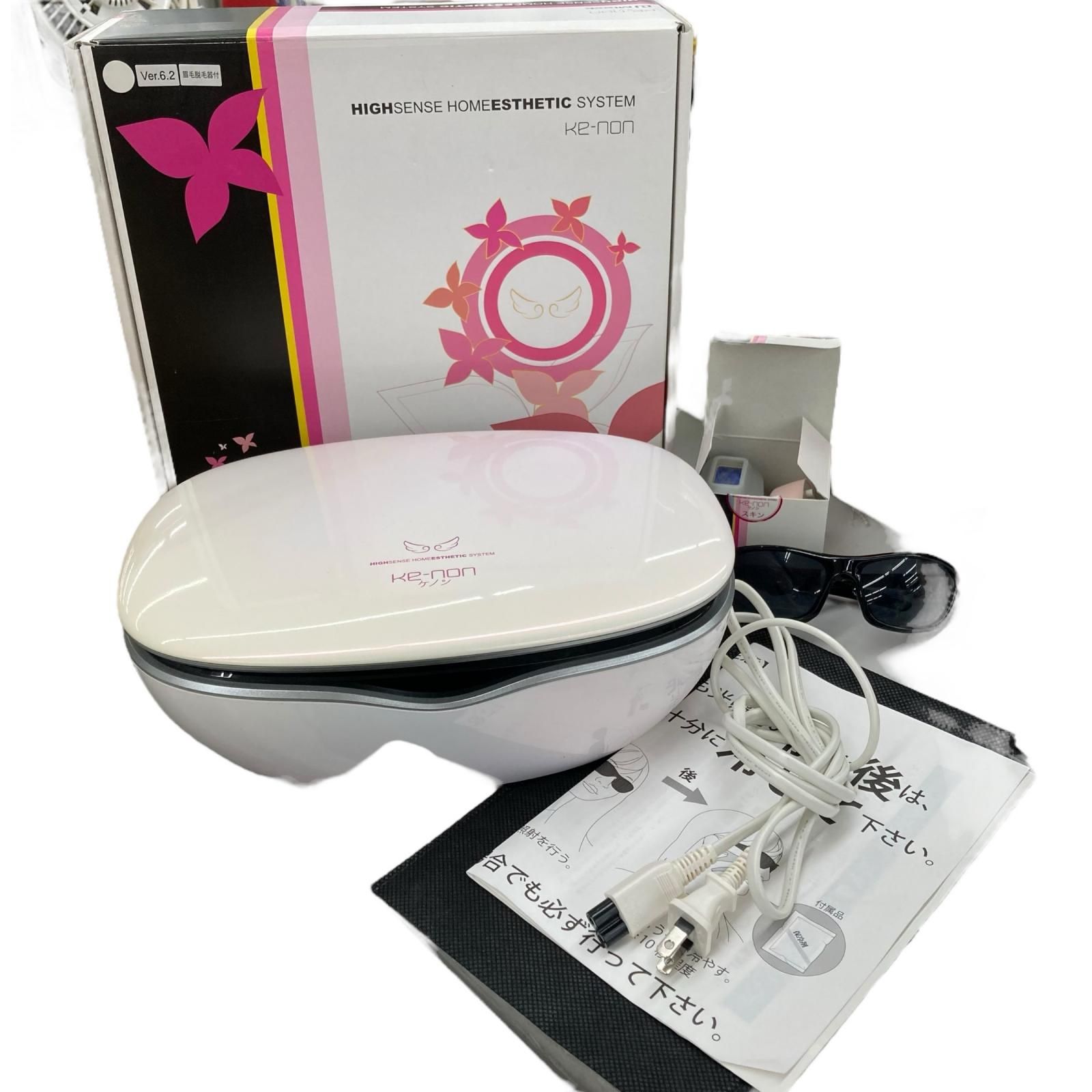 186000 現状品 KE-NON ケノン フラッシュ光美容器 ver.6.2 NIPL-2080 パールピンク