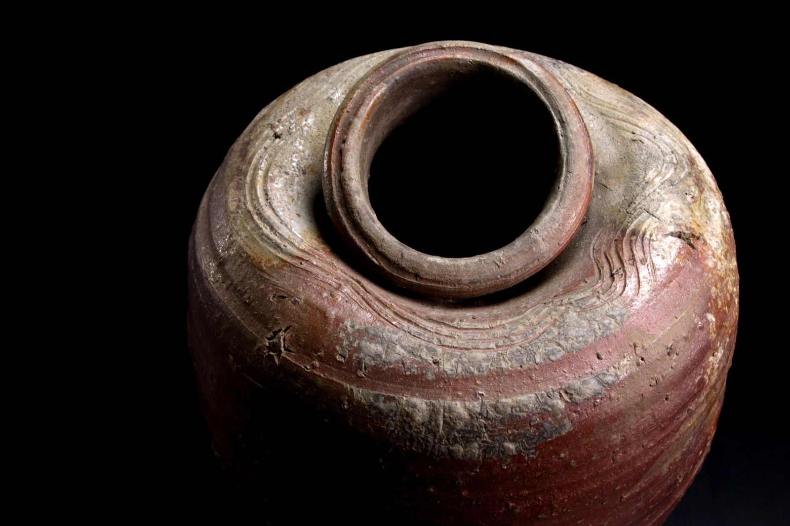 桃山時代 古備前 波状文大壷 27cm 箱付 唐物骨董 楾 E307-QV - メルカリ