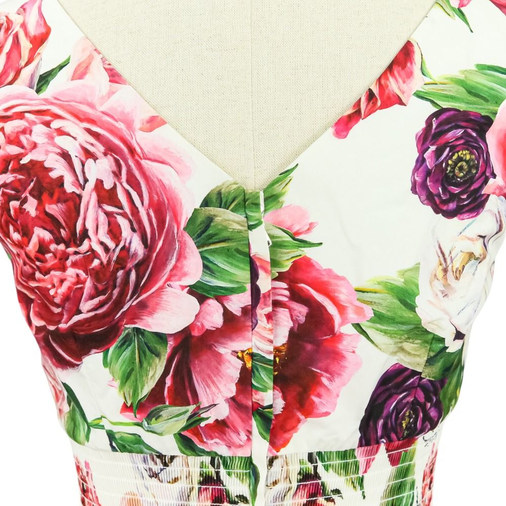 【美品】DOLCE&GABBANA ワンピース ドレス 38 新品タグ付き】定価25.5万円dolce&gabbanaワンピース正規品 38