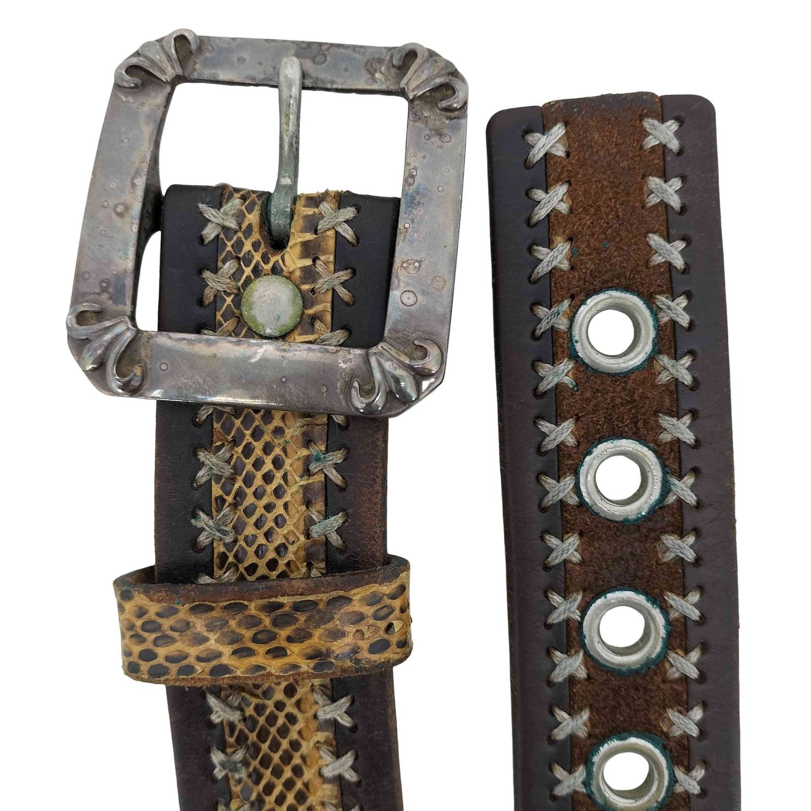 トルネードマート TORNADO MART パイソンレザー ベルト メンズ