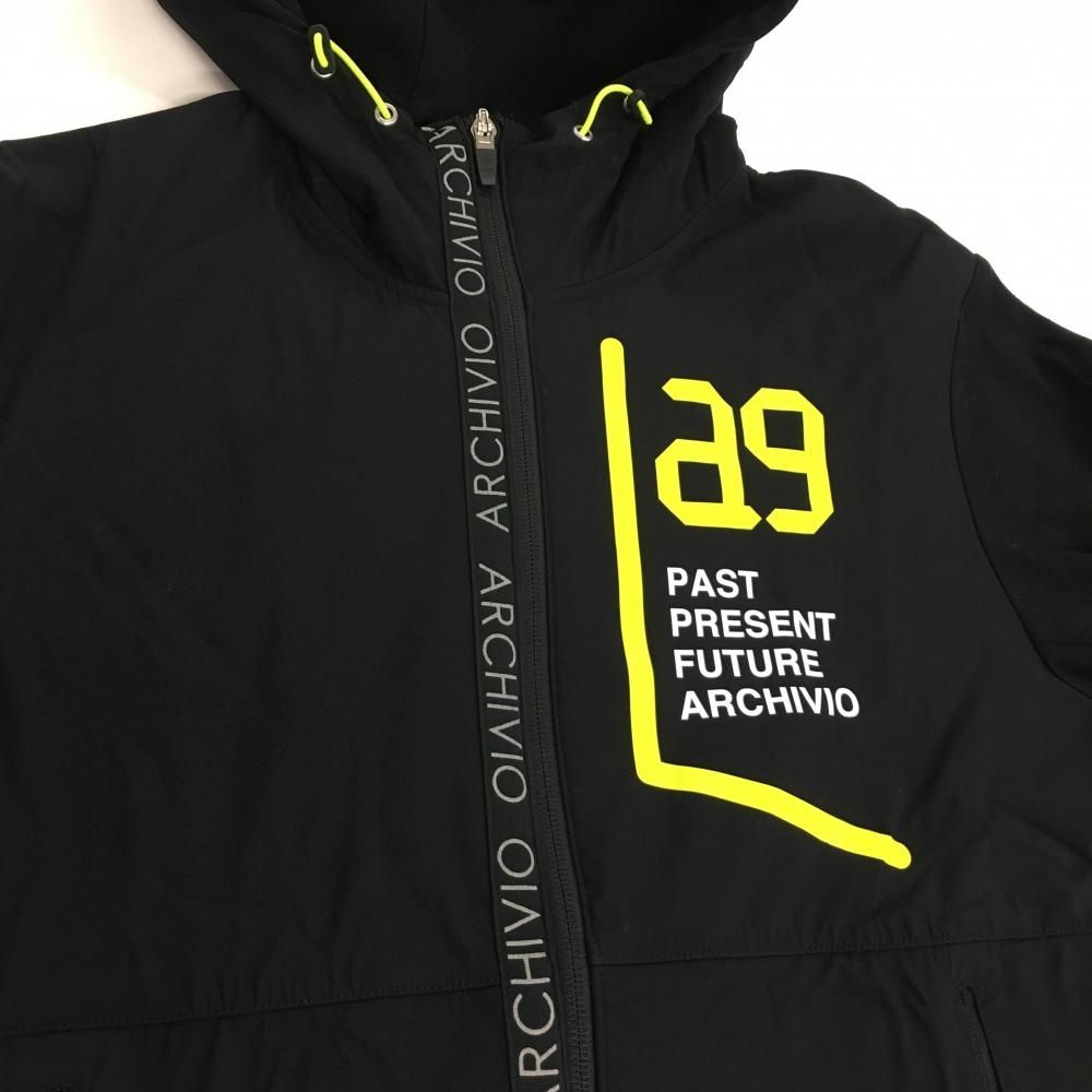 ☆SALE価格☆【美品】アルチビオ ジップパーカー 黒×イエロー ジップ横