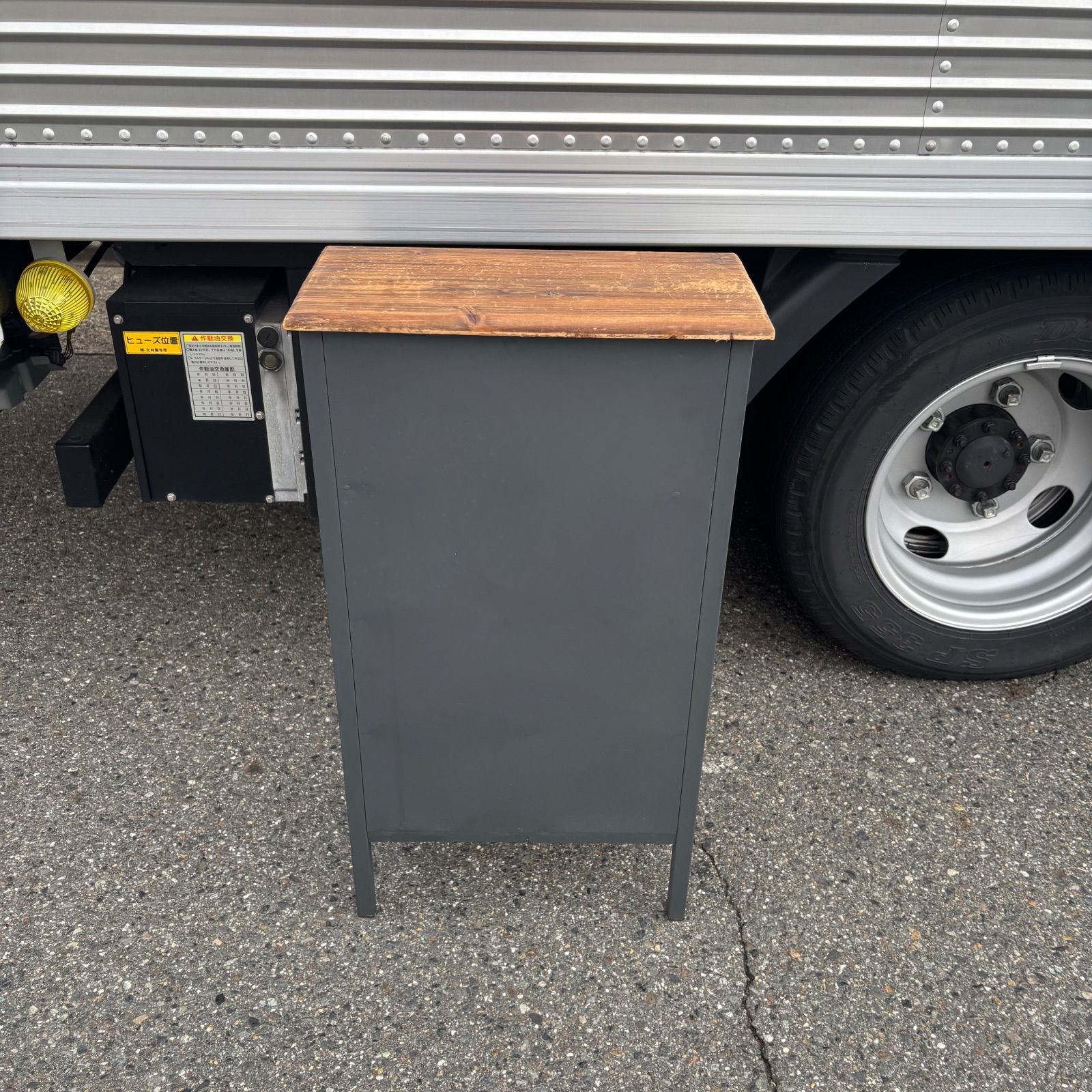 8杯引き出し 木目天板