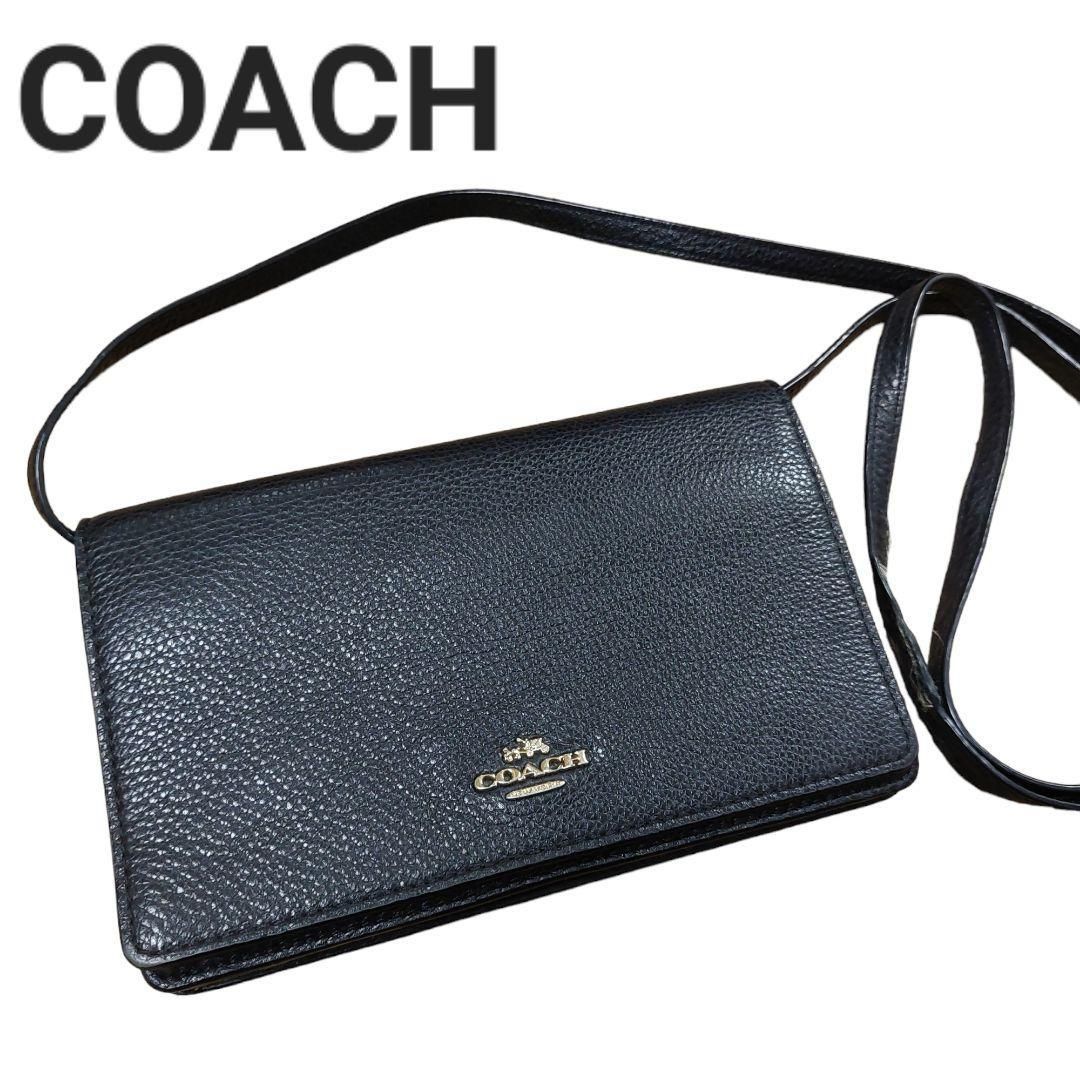 コーチ ウォレットショルダーバッグ 長財布 レザー COACH - メルカリ