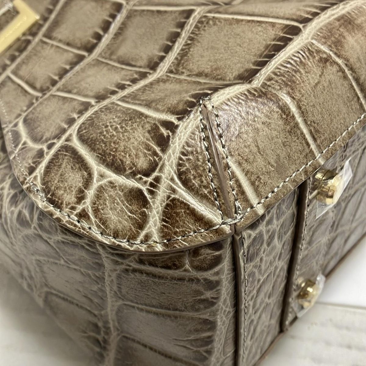 LEATHER JEWELS(レザージュエルズ) ハンドバッグ - 17M53 ライト  