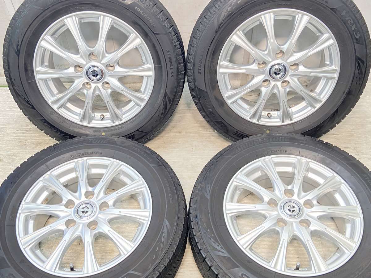 195/65R15  nブリヂストン ブリザック VRX3 n　 JOKER n15x6.0 43 114.3-5穴 n中古タイヤ スタッドレスタイヤ ホイールセット 4本セットn w15240808041