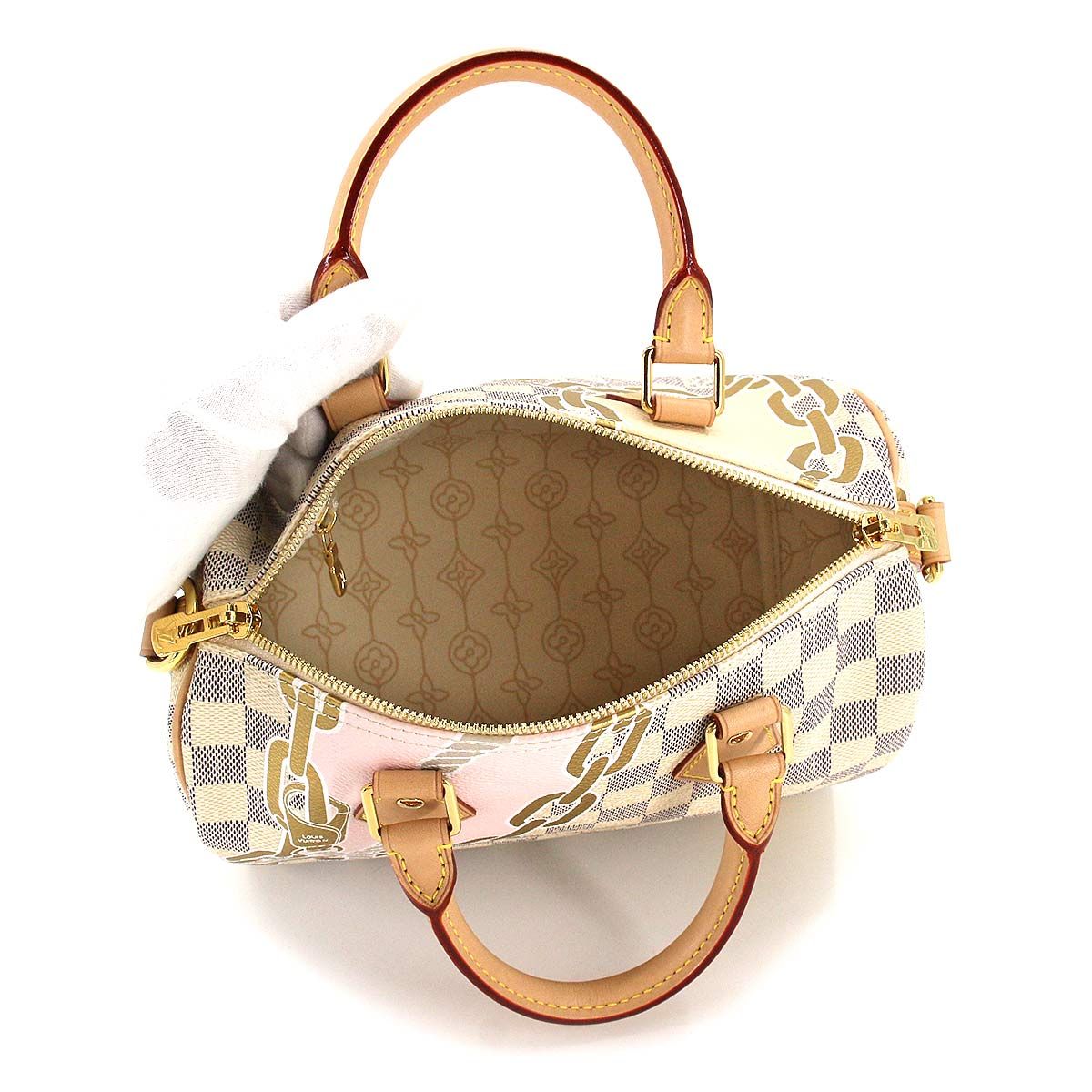 未使用 展示品 ルイ ヴィトン LOUIS VUITTON ダミエ アズール ノーティカル スピーディ バンドリエール 25 2way バッグ  N40473 90213203