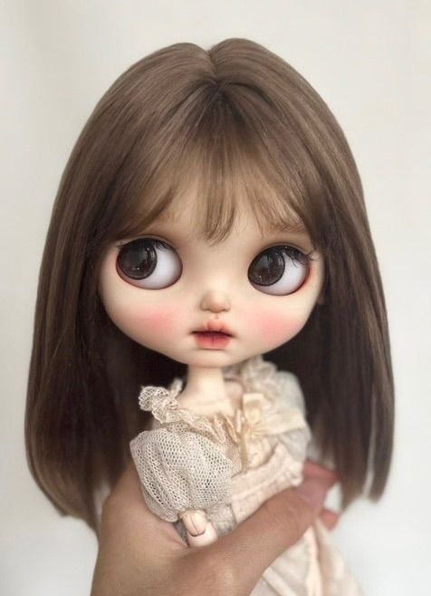 ブライス ウィッグ モヘアウィッグ 海外作家 セミロング 割引 ダーク