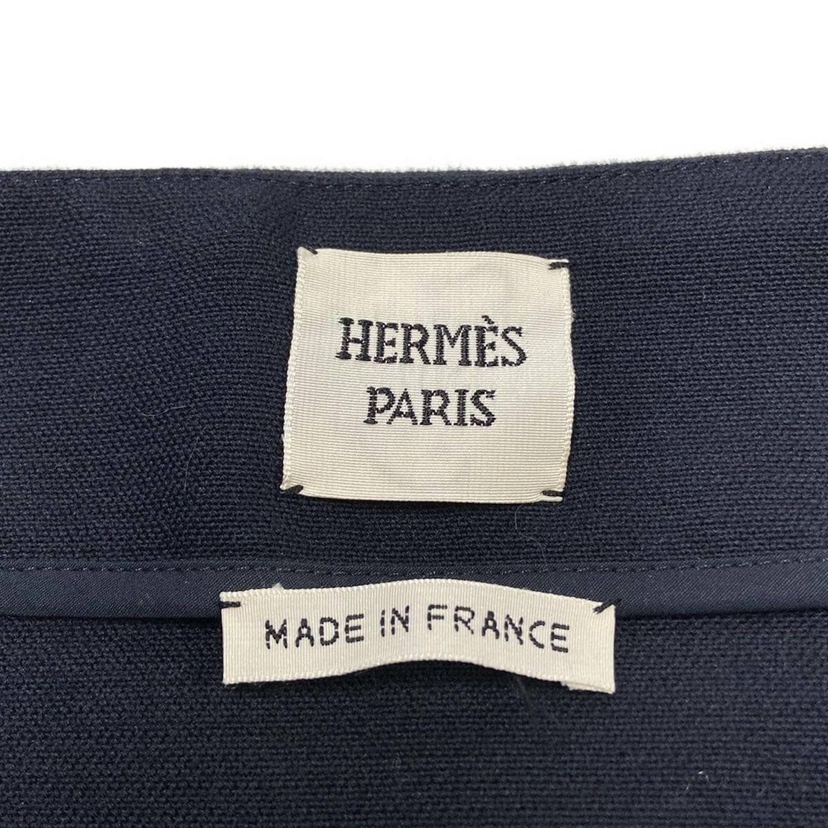 ♦︎ ■ 45354★年 HERMES エルメス スカート 38 ダークネイビー HERMES(エルメス) スカート サイズ34 S レディース美品 - ダーク