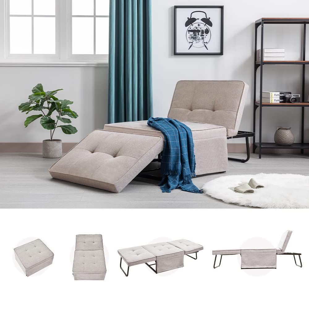 【新着商品】オーエスジェイ(OSJ) 【完成品】 ソファベッド シングル ソファーベッド 折りたたみ 4way リクライニング スツール スチールフレーム 1人暮らし 完成品 【折りたたむと様々な形に