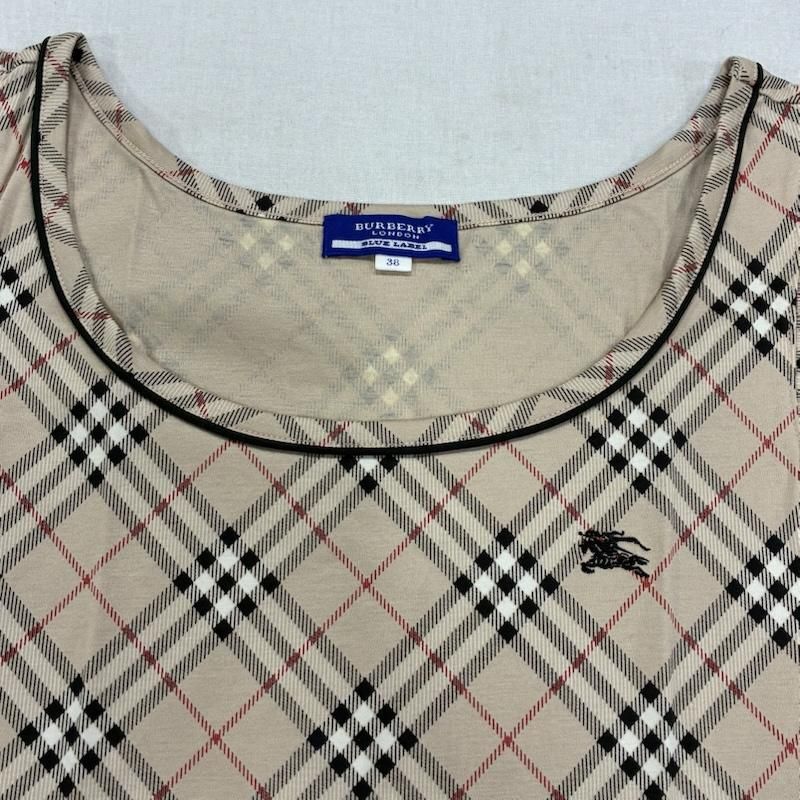 BURBERRY BLUE LABEL ノースリーブカットソー バーバリーブルーレーベル BURBERRY BLUE LABEL カットソー