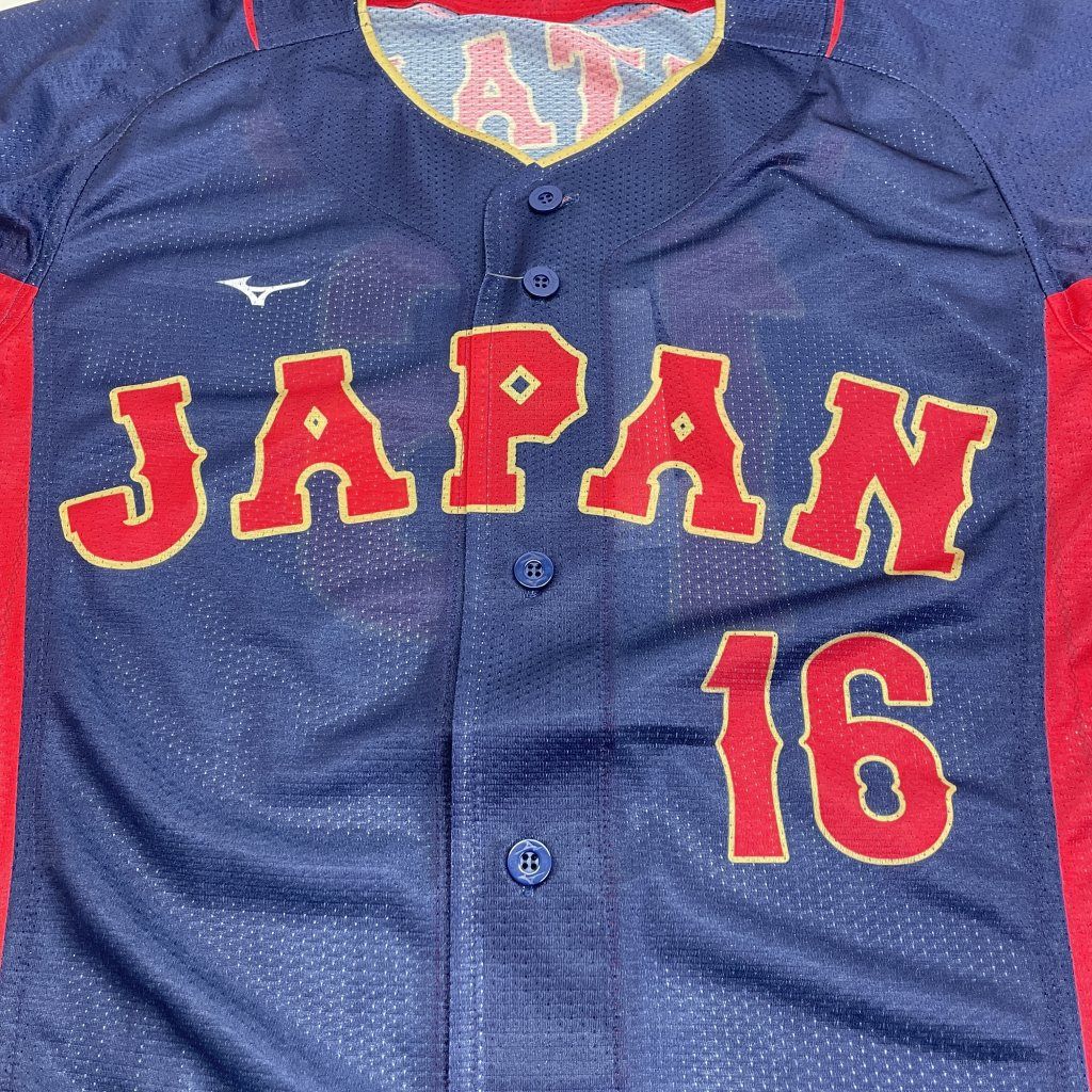 01w-4597 〇 ミズノ 2023WBC 16大谷翔平 オーセンティック