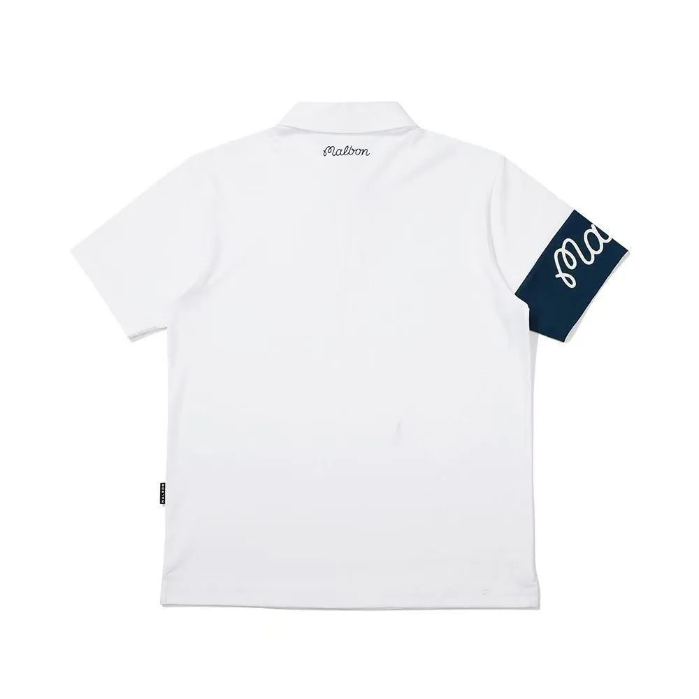 malbon golf マルボンゴルフ ロゴ ポロシャツ シンプル 半袖 T
