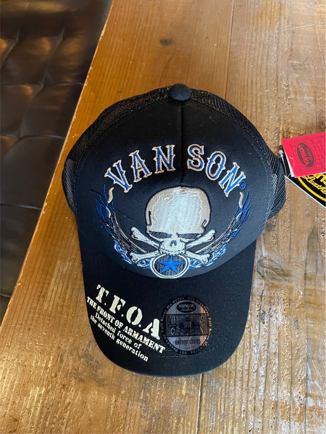 VANSON×CROWS×WORST バンソン 武装戦線 コラボ ツイルメッシュキャップ 帽子 crv-2408
