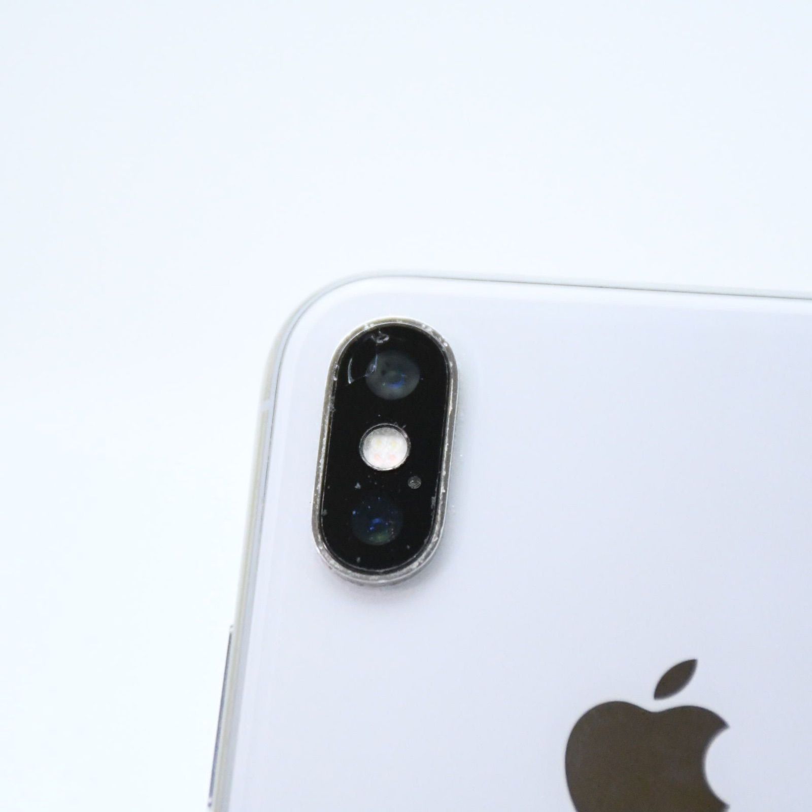 iPhone X 64GB silver バッテリー新品 ジャンク ジャンク（動作可）バッテリー100％】SIMフリー iPhoneX 64GB