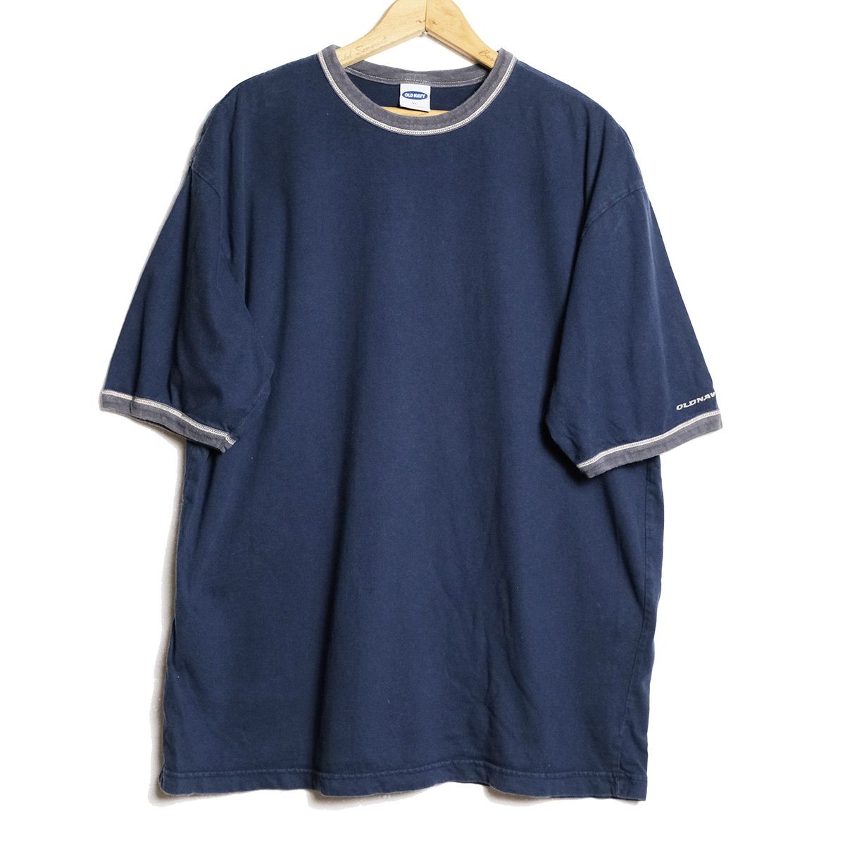 00's オールドネイビー コットン リンガー Tシャツ 半袖 (XL) 紺×灰 ネイビー 無地 00年代 旧タグ オールド ギャップ OLD  NAVY GAP Y2K アメリカ古着 USED ビンテージ ヴィンテージ - メルカリ