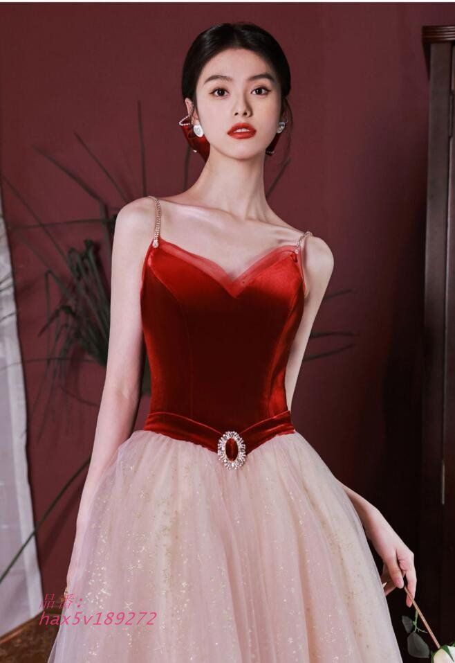 ロングドレス パフスリーブ