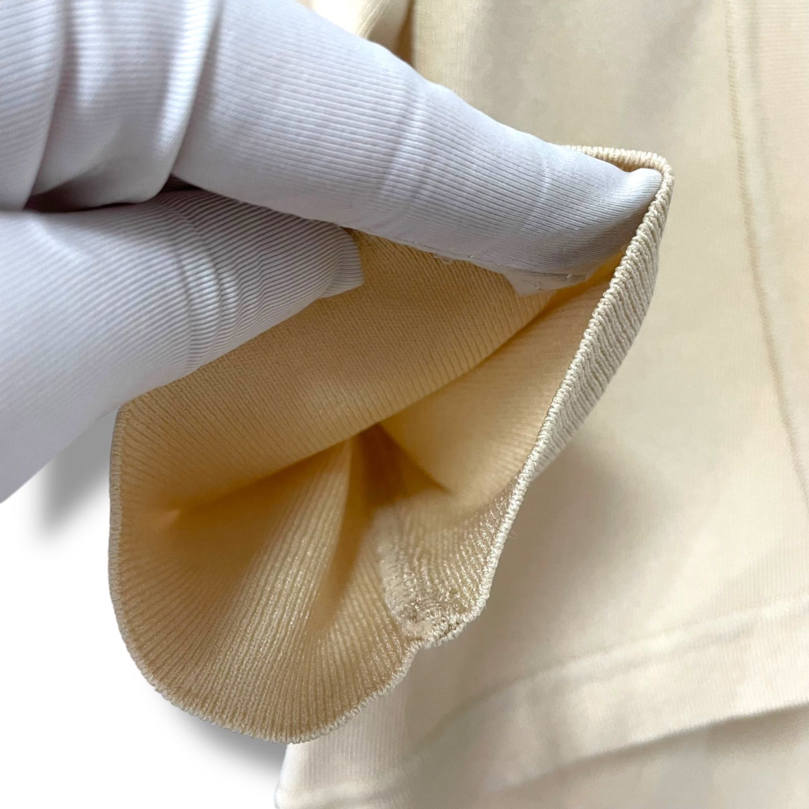 René ルネ ベージュ ショート丈カーディガン ボレロ アセテート