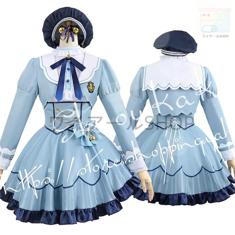 バーチャルYouTuber風 彩虹社 VTuber 天宮こころ クリスマスセットコスプレ衣装 ウィッグ 靴 コスチューム 演出服 アニメ ゲーム ハロウィン cosplay 変装 バーチャルYouTuber風 彩虹社 VTuber 天宮こころ コスプレ衣装ウィッグ