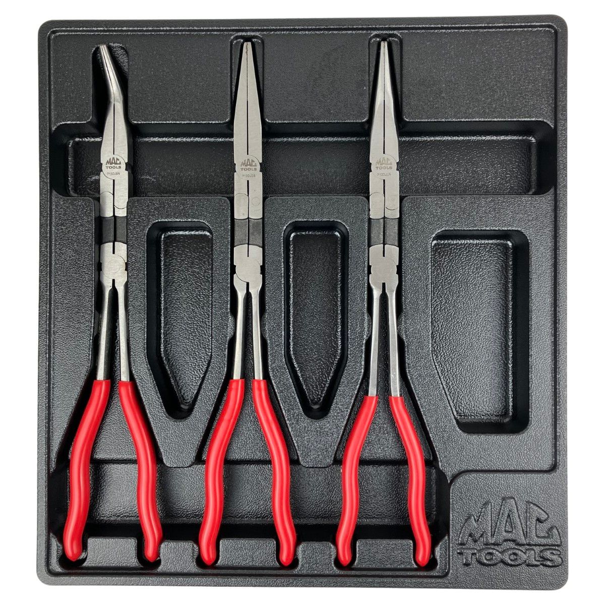 ЗЗMAC TOOLS マック ダブルジョイント ロングリーチ プライヤーセット 3本 ケース付 PS313DJ レッド