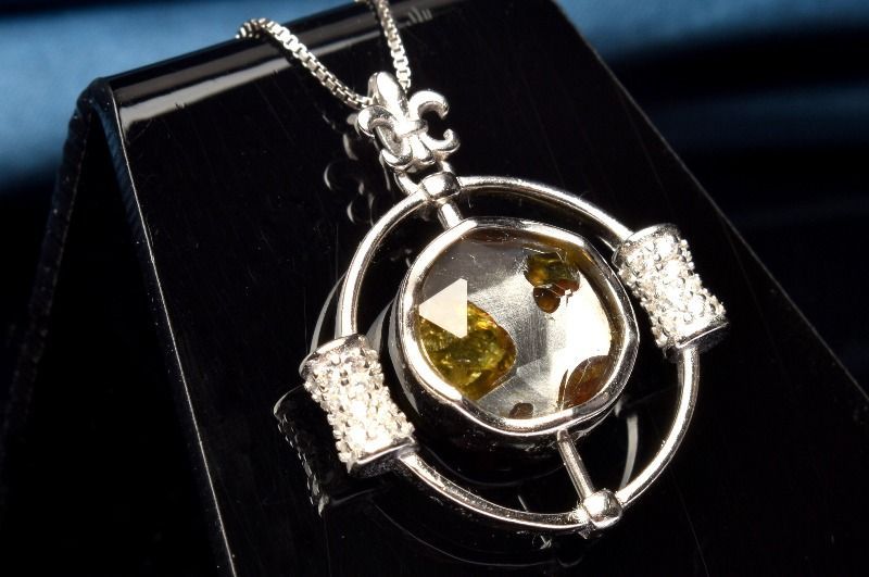 パラサイト　隕石　カンラン石　ペンダント　シルバー　silver925 パラサイト 隕石 カンラン石 ペンダント シルバー silver925 シルバー